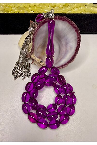 İskenderun Tesbihcilik سبحة من خرز الألبكة الثقيل ذات الألوان المتباينة مع شر...