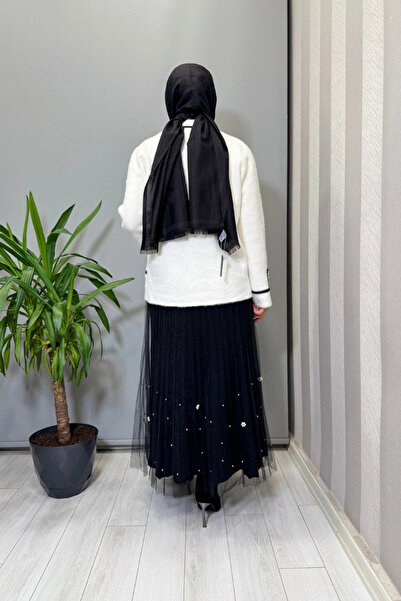 Ghisa Tulle Detailed Skirt Black 26Kgsetk5343