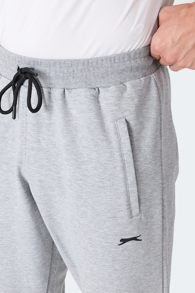 Slazenger Frenzy Men's Gray Sweatpants with Zipper Pockets