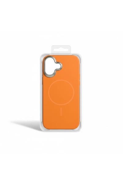 Alpin İphone 17 Magsafe Özellikli Turuncu Kılıf