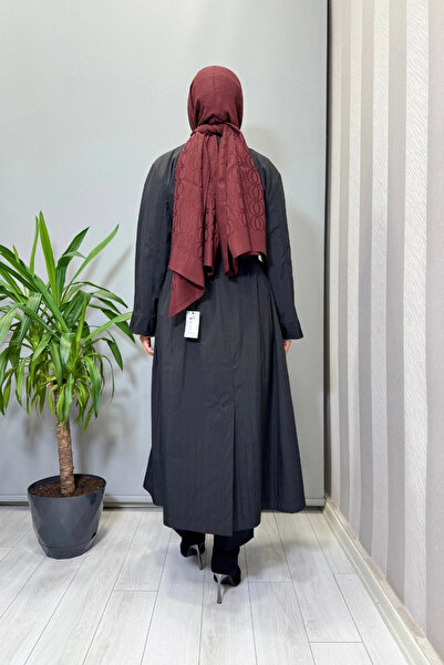 Ghisa Zipper Detailed Trench Coat Black 26Kgsprd2684