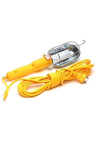 OEM YELLOW portable work lamp with LED cable 10m 220V