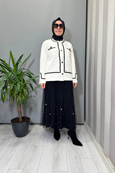 Ghisa Tulle Detailed Skirt Black 26Kgsetk5343