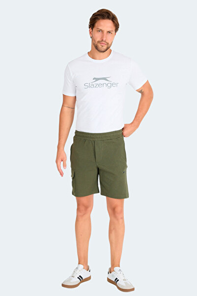Slazenger Neck I Men's Zipper Pocket Khaki Shorts