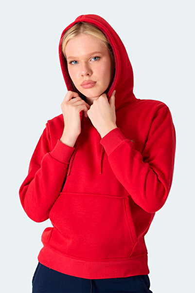 Slazenger Misty I Women's Hooded Red Sweatshirt