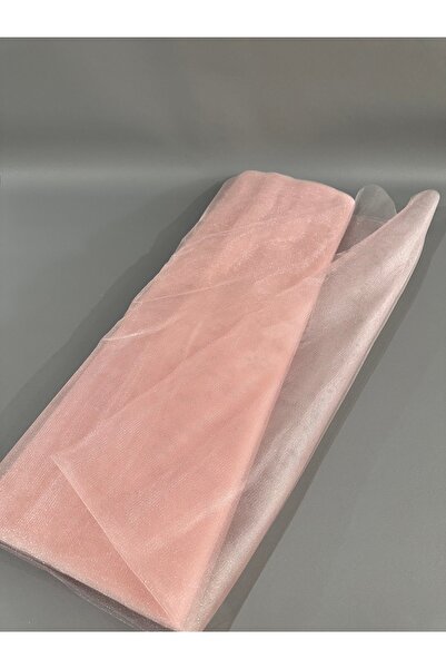 edalle Pudra Kristal Tül 100*300 Cm | Düğün, Kına, Nişan, Araba, Konvoy, Kapı, Bohça, Kapı Süsleme Tülü