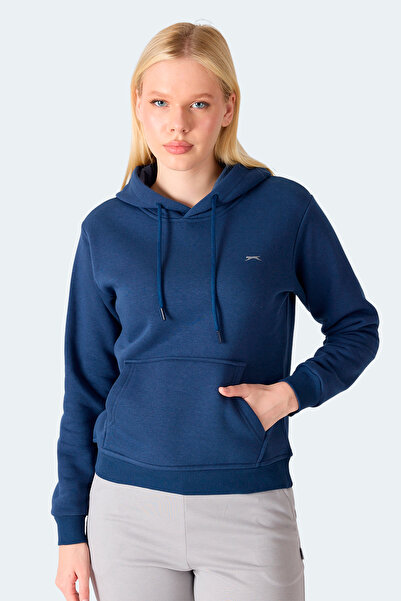 Slazenger Misty I Women's Hooded Navy Blue Sweatshirt