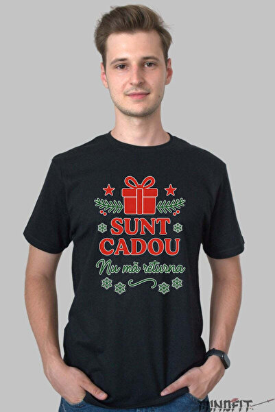 GILDAN Tricou De Craciun Sunt Cadou Nu Ma Returna Barbat