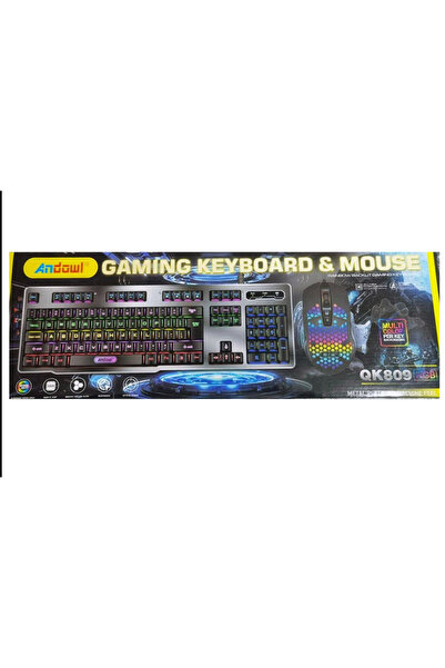 OEM Andowl QK809 USB RGB gaming keyboard and mouse set