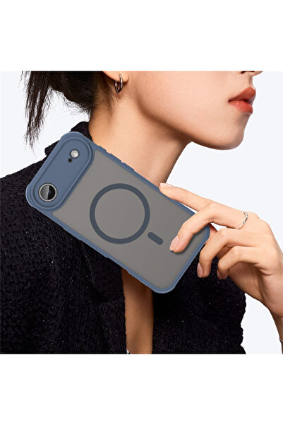 Joyshell iPhone 17 Air Case, Frost Matte with MagSafe, Full Protection, Navy Blue