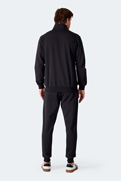Slazenger Felon Men's Black Tracksuit with Zipper Pockets