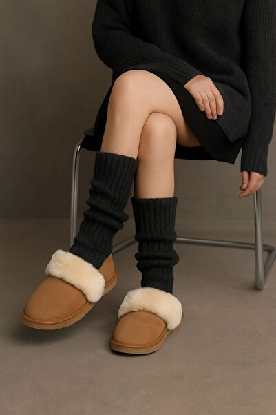 Ozzy Socks Protector de praf 100% acrilic Tricotaj împletit Încălzitor pentru picioare negru