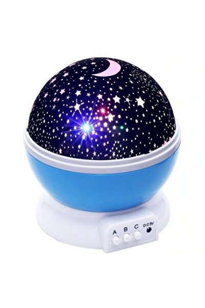 OEM Star Master ALBASTRU GLOB 360 Lampa de Veghe cu Proiector Rotativ Stele