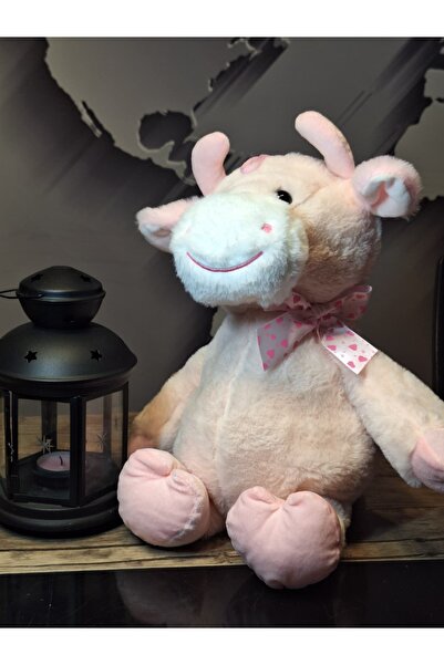 Halley Peluş Oyuncak NEŞELİ PAPYONLU İNEK 35cM