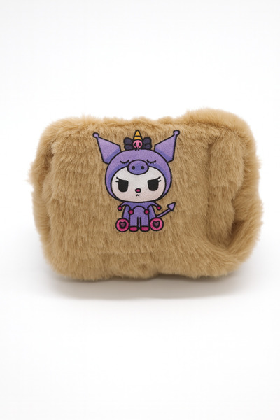 MakeWell Portofele de pluș pentru copii cu design Kuromi Capybara