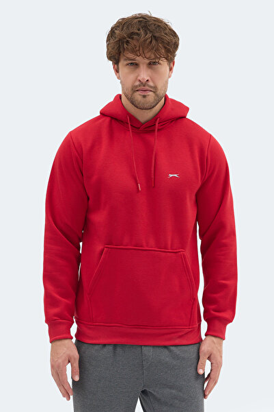 Slazenger Moonlight I Men's Hooded Red Sweatshirt
