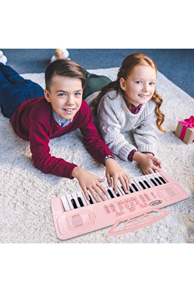 Selgot Electronic Organ with Microphone, 37 Keys, Pink