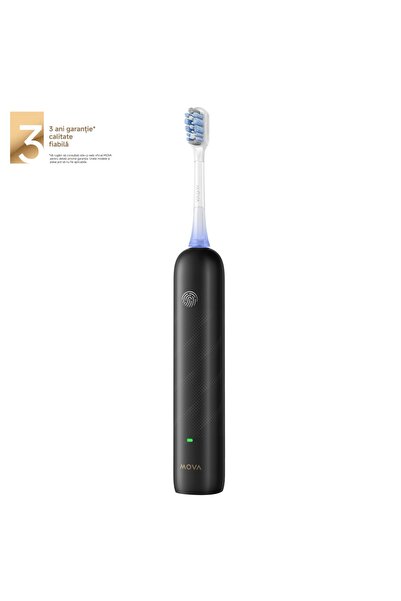 MOVA Periuță de dinți electrică Fresh Pro, 69000 vibrații/min, fără fir, neagră