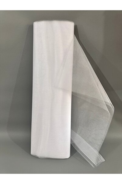 edalle Beyaz Kristal Tül 100*300 Cm | Düğün, Kına, Nişan, Araba, Konvoy, Kapı...