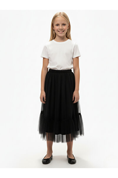 Ceylin Fashion Κοριτσίστικο Σετ Δύο Τεμαχίων: Φούστα Τούλι Διπλής Στρώσης με ...