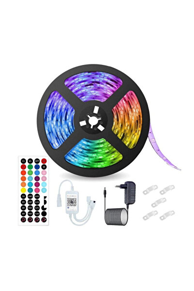 OEM Andowl Q T168 5 Meter RGB LED Strip Kit Bluetooth Music Sync App Control