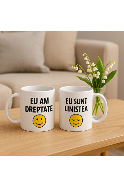 OEM Couple Mugs Set of 2 – I Am Justice & I Am Peace, Tipo-Art