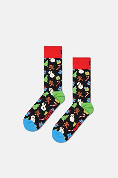 Happy Socks - Multi-Colored Celebration Themed Cotton Socks Set of 2