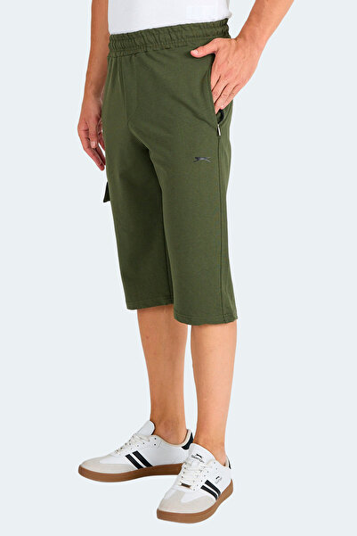 Slazenger Neck I Men's Pocket Capri Khaki Shorts