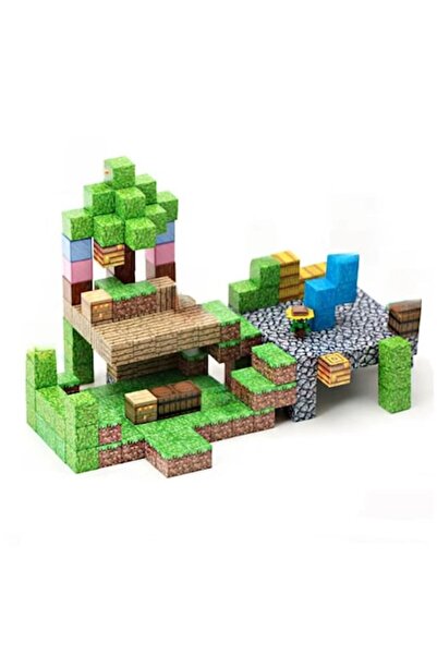 Lulu Minecube Smart Magnetic Building Set, 64 Pieces (Model 621, Snow) -