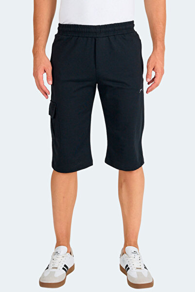 Slazenger Neck I Men's Pocket Capri Black Shorts