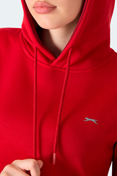 Slazenger Misty I Women's Hooded Red Sweatshirt