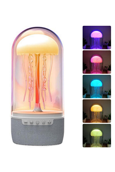 OEM Portable speaker with jellyfish design, 7-color lighting effects, Bluetooth