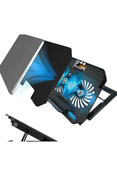 OEM Laptop Cooler Q-SR03 Silent 13inch with 2 USB Fans Black