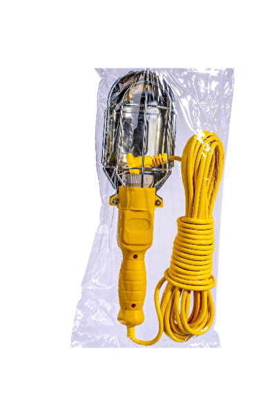 OEM YELLOW portable work lamp with LED cable 10m 220V