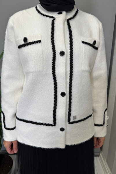 Ghisa Cardigan Ecru 26Kgshrk3229