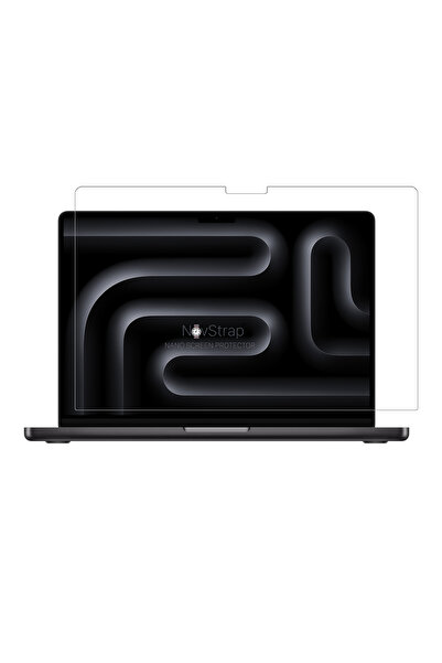 NovStrap Screen Protector Glossy Nano Film Compatible with Apple MacBook Pro 14 Inch M5 Chip A3434