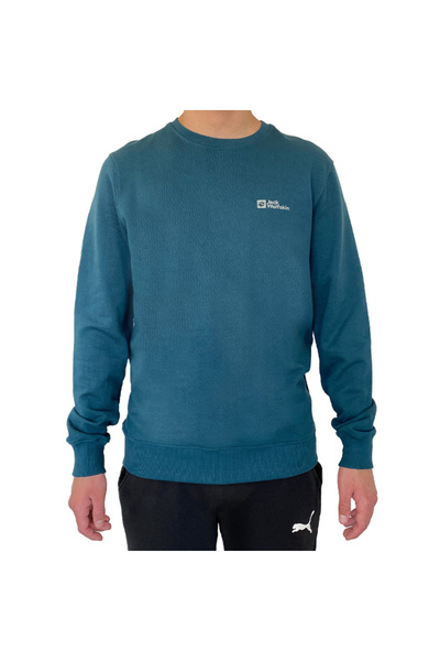 Jack Wolfskin Mark Yeşil Erkek Sweatshirt