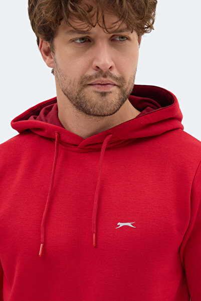 Slazenger Moonlight I Men's Hooded Red Sweatshirt
