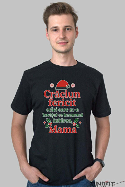 GILDAN Tricou De Craciun Mesaj Pentru Mama Barbat
