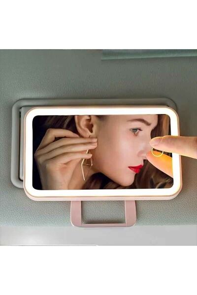 Monozone Led Işıklı Araç İçi Makyaj Aynası Şiddeti Ayarlanabilir Dokunmatik 3...