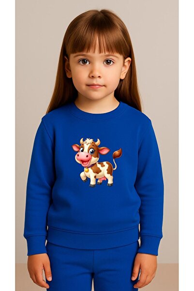 playwear Παιδικό Φούτερ Σετ Ρούχων με στάμπα HAPPY COW για Κορίτσια και Αγόρι...