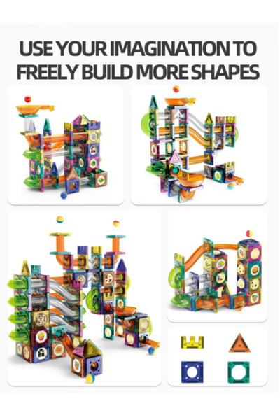 OEM Magnetic Building Set 126 Pieces – Creative Magnetic Blocks, STEM Educational Toy