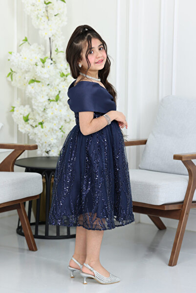 modern designer Elegant embroidered girl's dress