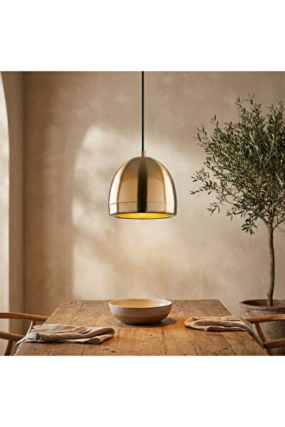 MOİRA Eskitme Metal Tekli Sarkıt Avize Retro Modern Mutfak Antre Koridor E27d...