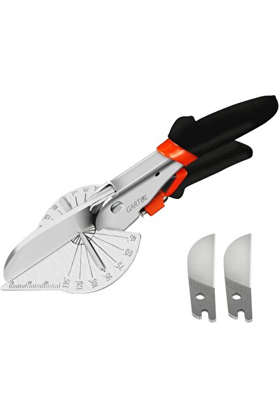 Gartol Miter Shears - Adjustable 45–135° Multifunctional Trunking Shears for Molding, Trim, Soft