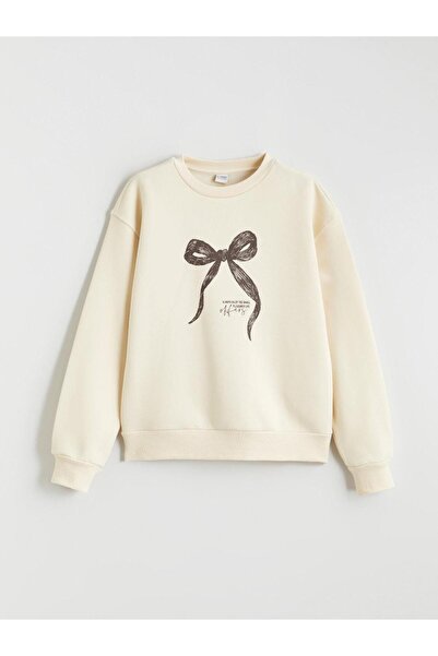 LC Waikiki Vizyon New Season Fiyonk cu imprimeu Hanorac gros pentru fete tricou