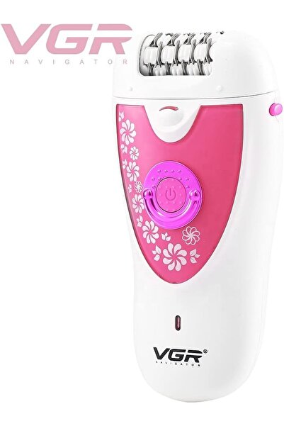 VGR V-722 Professional 2-in-1 Women Epilator & Shaver for different body areas for Wet & Dry