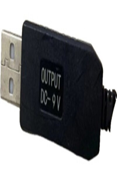 Generic Power Boost Cable USB - DC 5.5x2.1 9V 1M Black