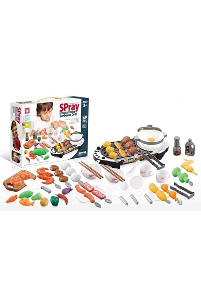 Selgot Grill Set with Accessories, Sound and Light Effects, 69 Pieces, 3+