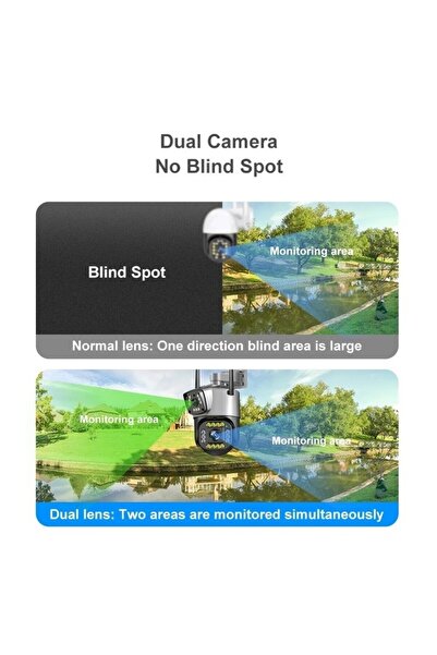 UNİBOX Surveillance Camera, WIFI, 4MP HD, PTZ, App Control, IP66 Waterproof, Alarm